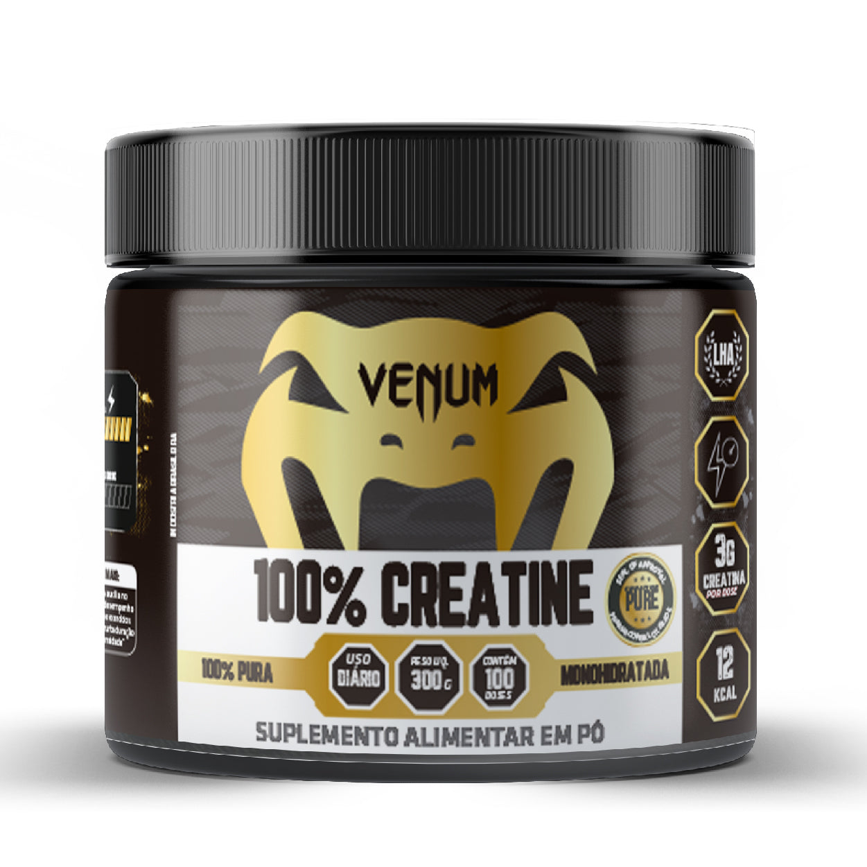 Kit Venum Treino Completo- Whey 100%, Creatine 100% e o Pré-treino Venum Fury Uva Verde