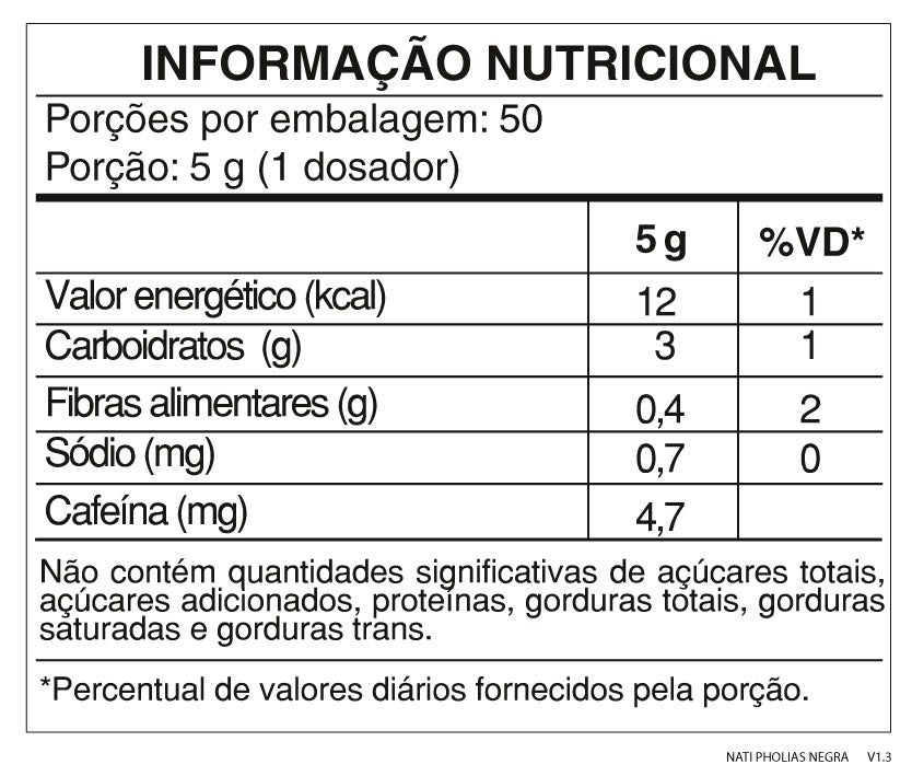 Tabela Nutricional