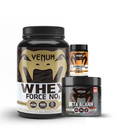 Kit ANT - Whey Force NO3, Beta Alanin, Workout Complex + BRINDES