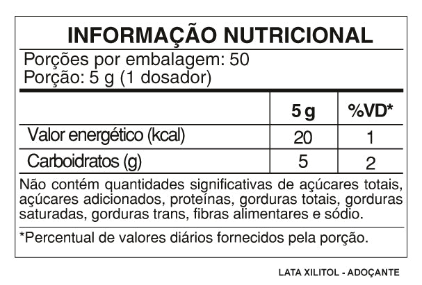 Tabela Nutricional