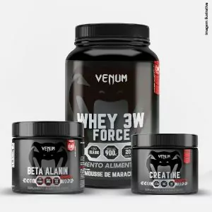 Kit Venum Sports com Whey protein creatina e beta alanina