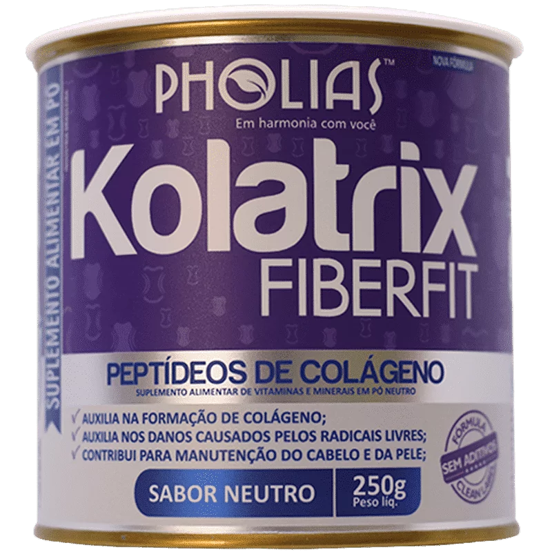 Kolatrix Fiberfit - Colágeno Hidrolisado Enriquecido com Fibras e Picolinato de Cromo